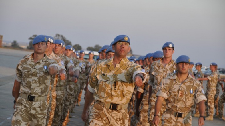 UNFICYP adaya, BM tarafından 4 Mart 1964 tarihinde yerleştirilmişti.
