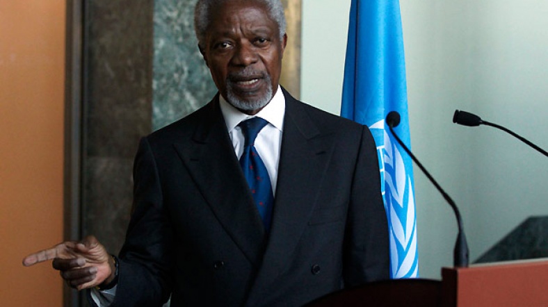 Kofi Annan, Suriye'ye yönelik son gelişmelerle ilgili olarak BM Güvenlik Konseyi'ni bilgilendirdi.