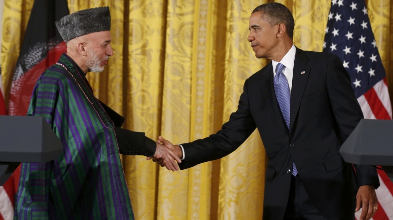 Obama ile Karzai, Beyaz Saray'da cuma günü yaptıkları görüşmenin ardından ortak basın toplantısı düzenledi.