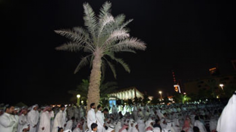 kuveytliler, anayasa mahkemesi&#039;nin şubat 2012&#039;de parlamentoyu feshetme kararını protesto ediyorlar.