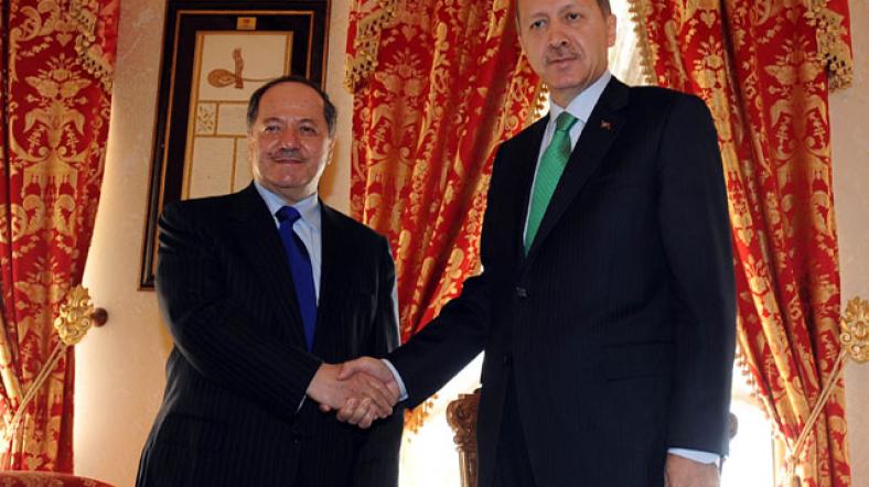Mesut Barzani ve Recep Tayyip Erdoğan İstanbul Aralık 2011