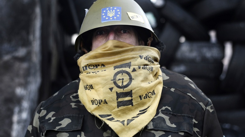 ukraynalı protestocu