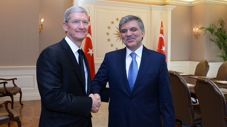 Tim Cook Cumhurbaşkanı ile görüştü Tim Cook Cumhurbaşkanı ile görüştü