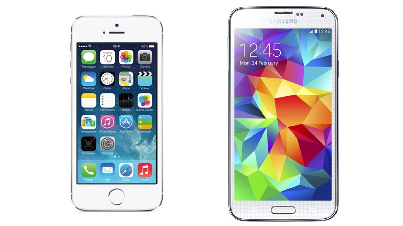 Samsung Galaxy S5 iPhone 5S'e karşı