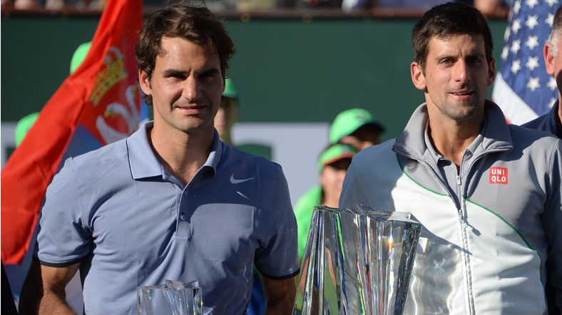 Djokovic_Federer İki raket arasındaki rekabette Federer bir galibiyet önde.