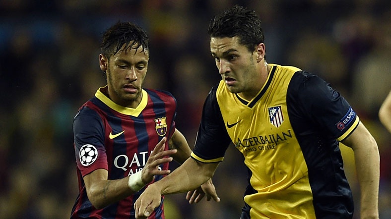 Barcelona_Atletico Neymar, yaptığı sert ayak içi vuruşuyla takımına beraberliği getirdi.