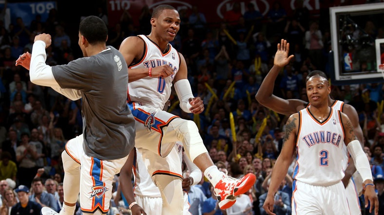 Thunder_sevinc Thunder, bu sezon Spurs'e karşı oynadığı tüm maçları kazandı.