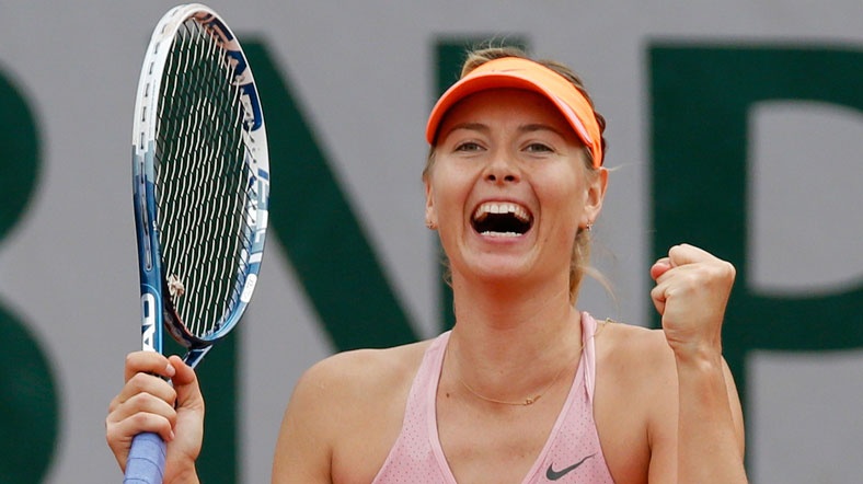 Sharapova Fransa Açık'ta tek kadınlarda dünya sıralamasının ilk üç sırasındaki raket elendi.