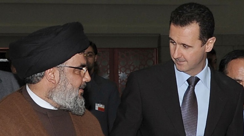 Hasan Nasrallah ve Beşar Esad