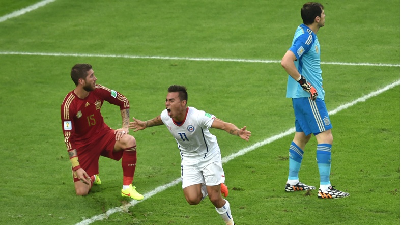 İspanya_Sili İspanya, gruptaki ilk maçında da Hollanda'ya 5-1 mağlup olmuştu.