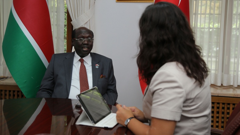 Güney Sudan Dışişleri Bakanı Benjamin main Güney Sudan Dışişleri Bakanı Benjamin