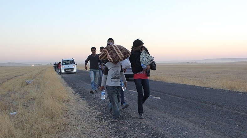 Kobani'den kaçanlar