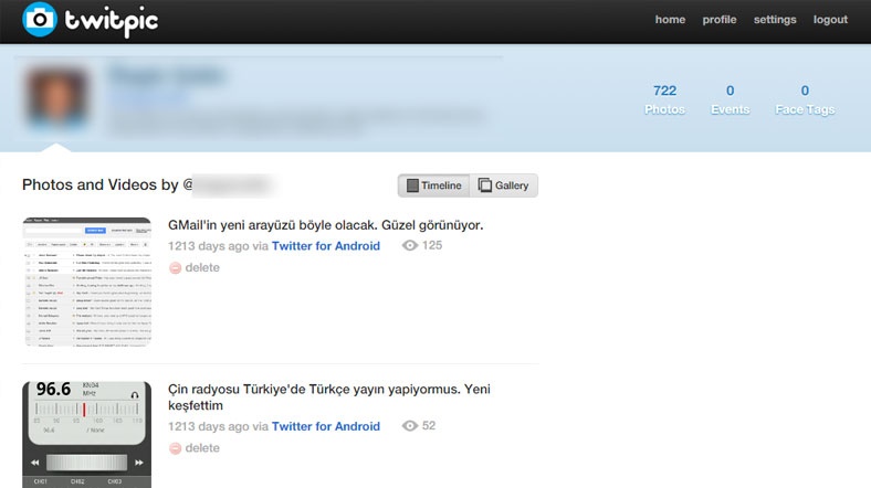 Twitpic uzun bir süre Twitter'a fotoğraf eklemek için kullanılmıştı Twitpic uzun bir süre Twitter'a fotoğraf eklemek için kullanılmıştı.