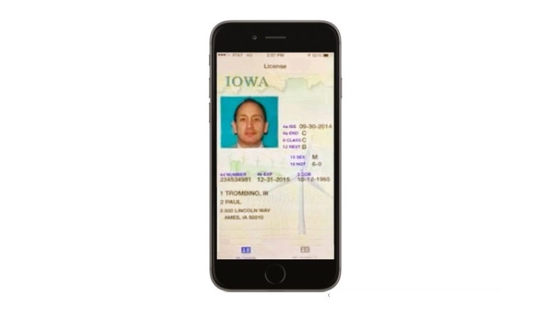 2015 yılından itibaren Iowa eyaletinde ehliyetler cep telefonu ile kullanılabilecek 2015 yılından itibaren Iowa eyaletinde ehliyetler cep telefonu ile kullanılabilecek