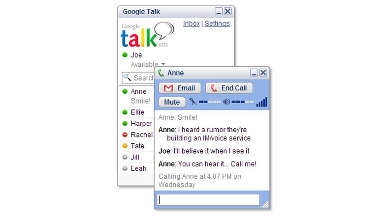 GTalk yerine uzun bir süredir Hangouts yazılımı kullanılıyordu GTalk yerine uzun bir süredir Hangouts yazılımı kullanılıyordu