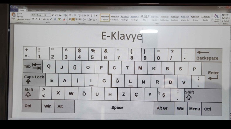 Yeni klavyenin üretim aşamasına geçip geçmeyeceği bilinmiyor Yeni klavyenin üretim aşamasına geçip geçmeyeceği bilinmiyor
