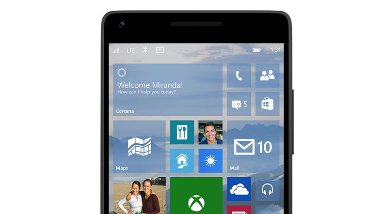Windows 10'un hem telefon, hem tablet hem de bilgisayar sürümü bulunuyor