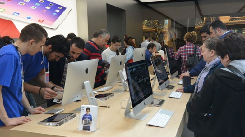 Türkiye'deki ilk fiziksel Apple mağazası 2014 yılında açılmıştı
