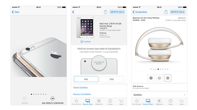 Apple ürünleri Türkiye'de de mobil cihazlar üzerinden satın alınabilecek