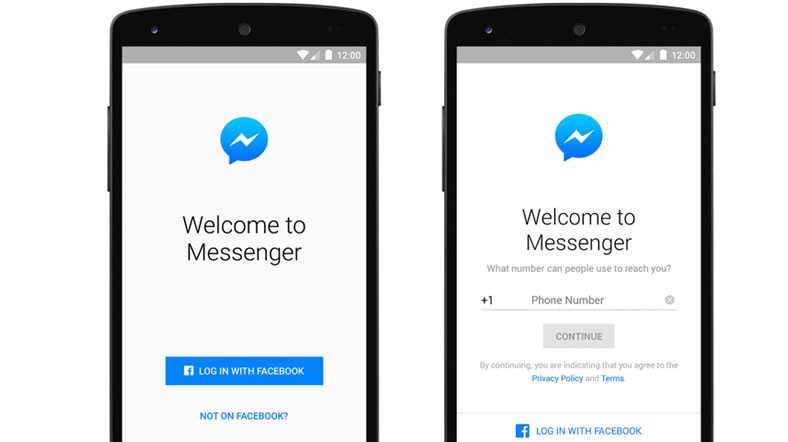 Messenger Facebook hesabı olmadan da kullanılabiliyor