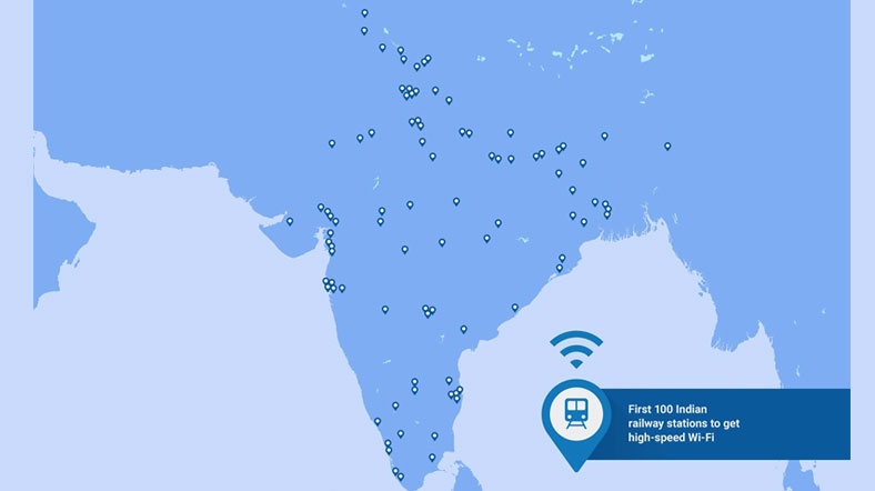 Google'ın Hindistan'da Wi-Fi hizmeti vereceği 100 istasyon Google'ın Hindistan'da Wi-Fi hizmeti vereceği 100 istasyon