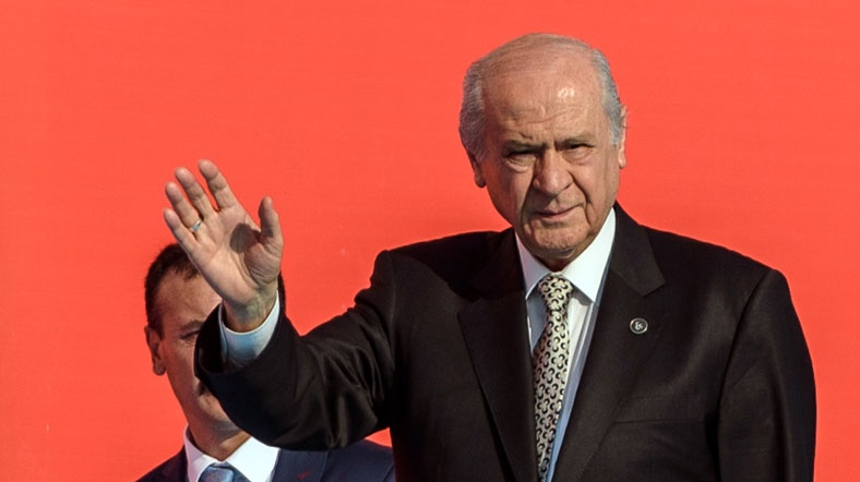 Bahçeli, Ankara'da bir basın toplantısı düzenledi.